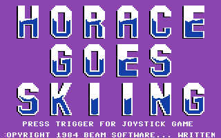 Horace Goes Skiing screenshot 2 for Commodore 64